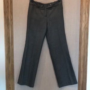 Ann Taylor Petites Wise-Leg Trouser in Grey